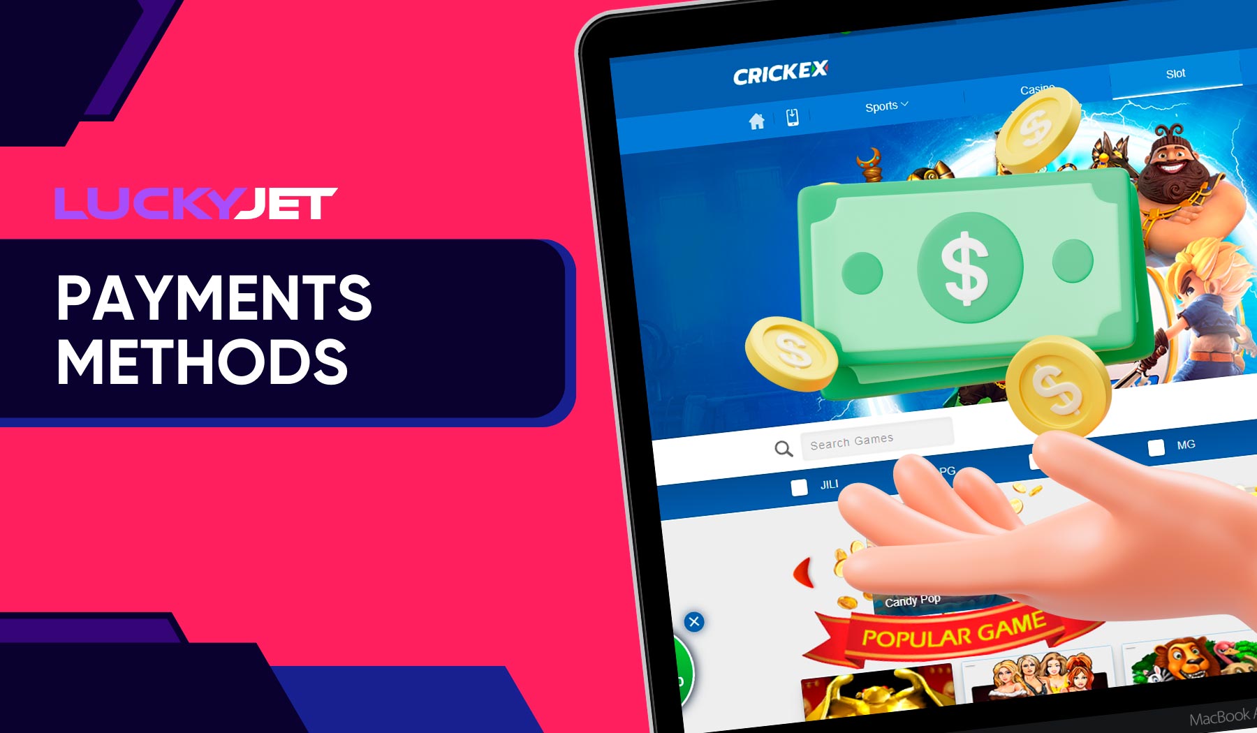 crickex online casino payment systems