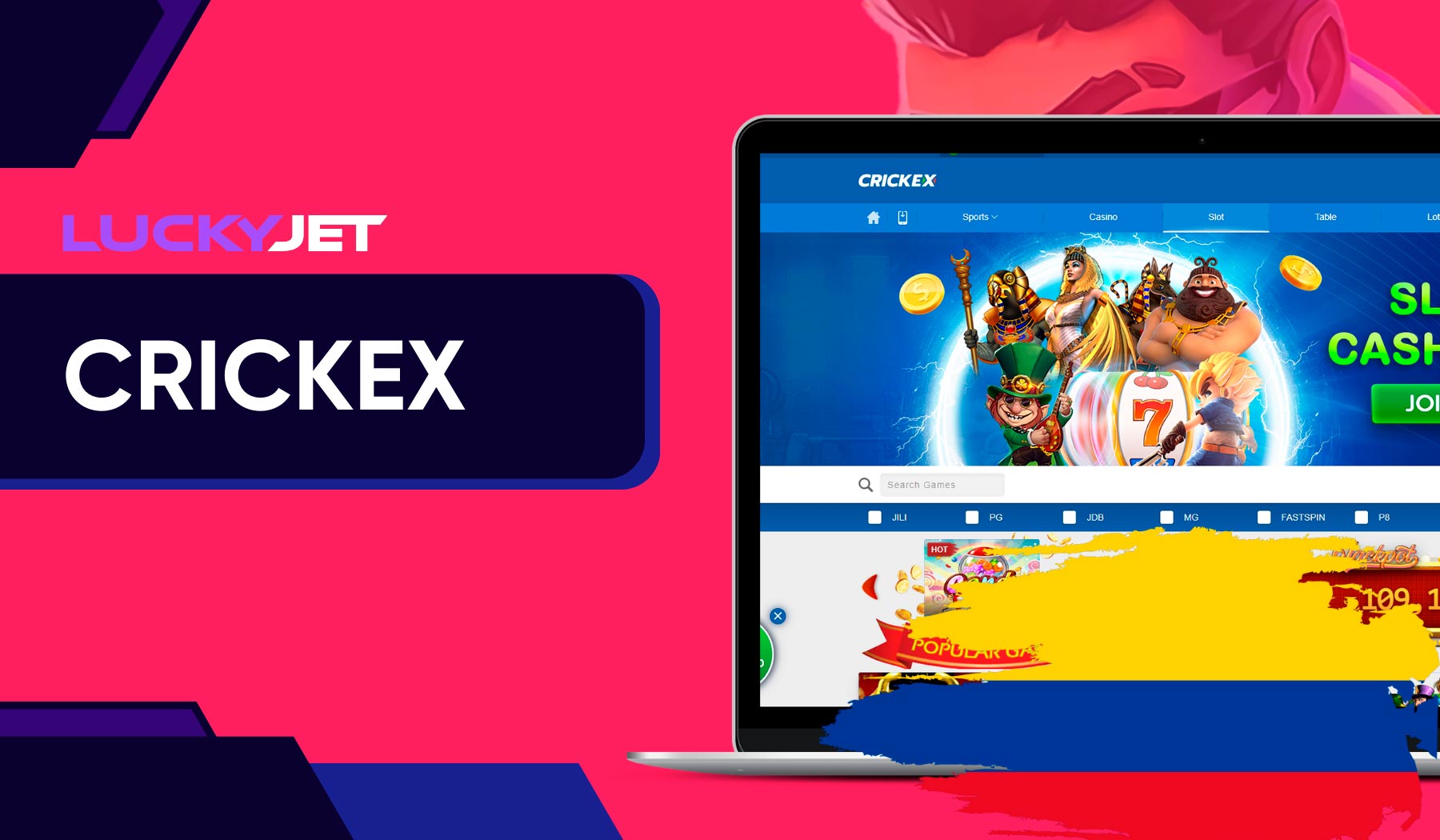 Crickex Lucky Jet es un juego diseñado específicamente para jugadores de Colombia