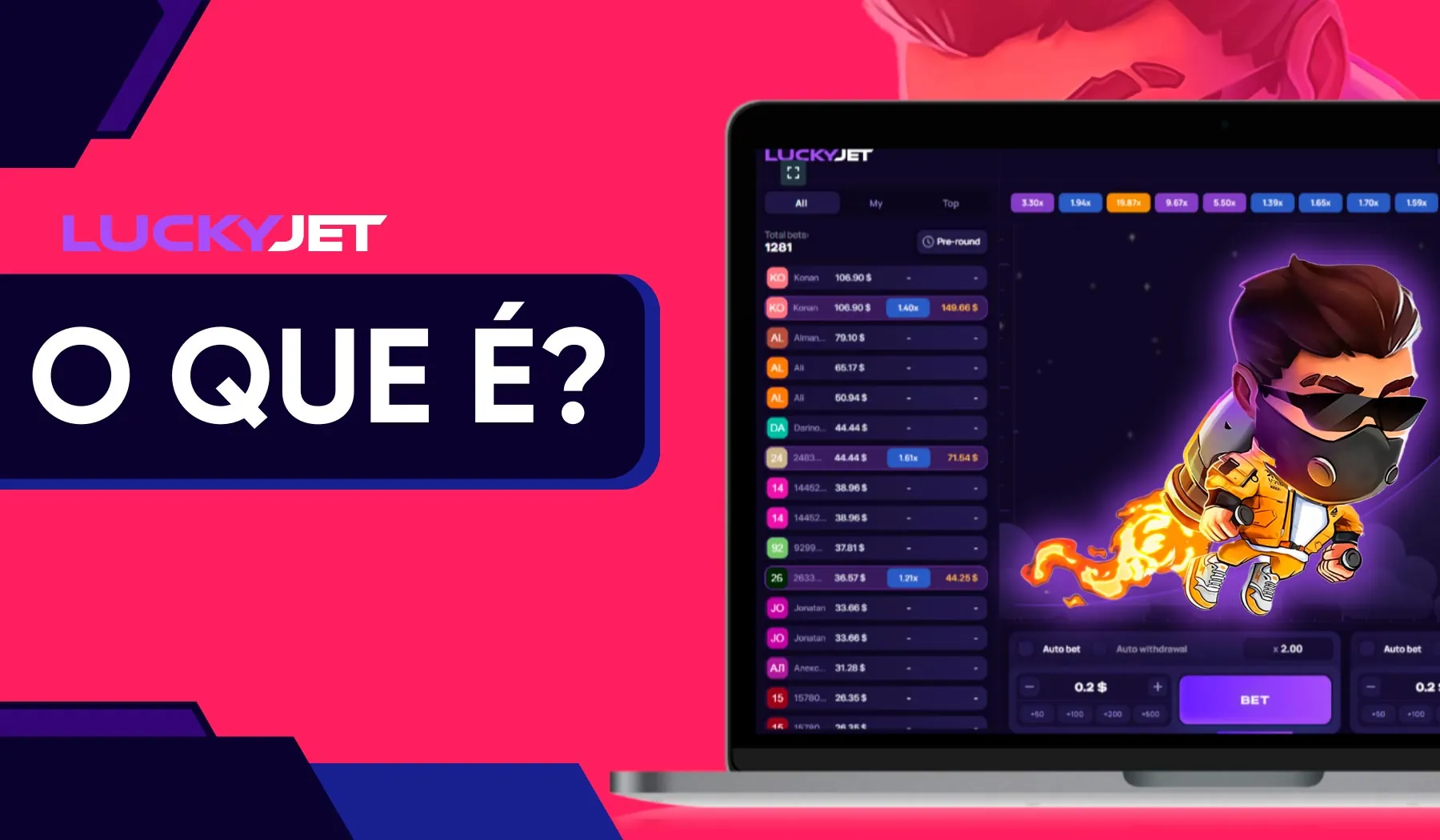 Ganhe Prêmios e Se Divirta Jogando Luck Jet!