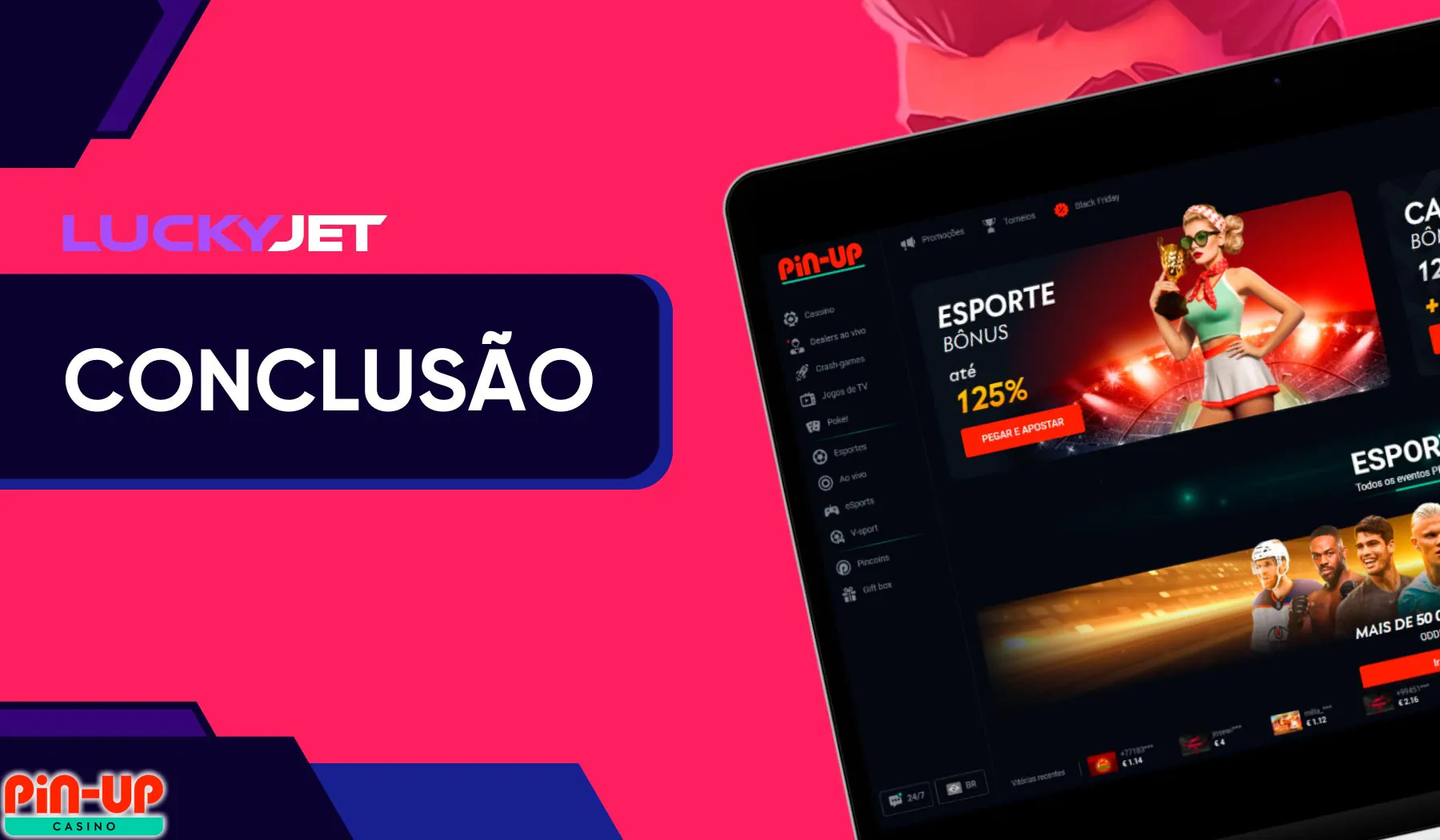 Slot Lucky Jet apresentado pela Pin-Up