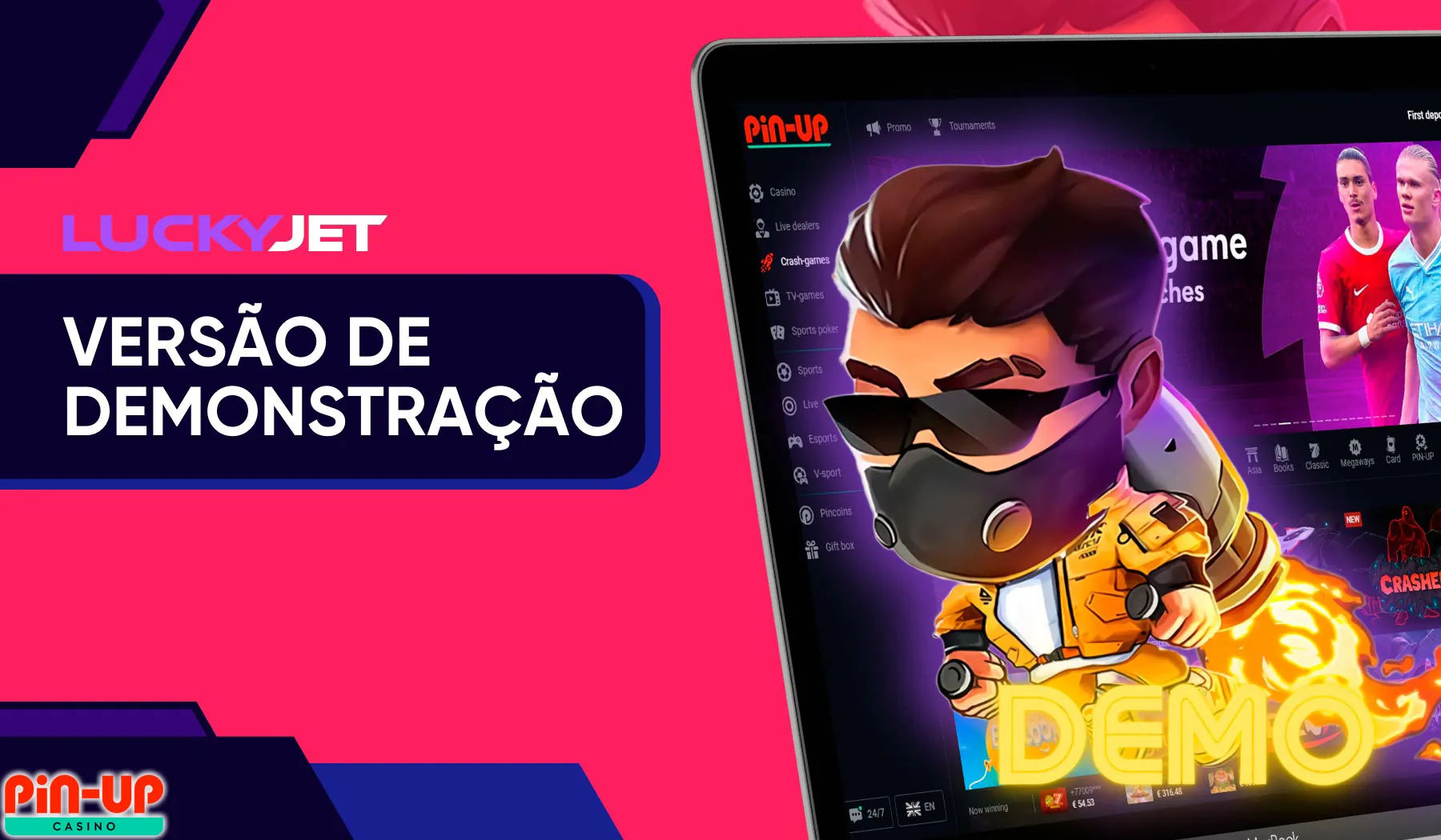 Jogue o jogo de demonstração Pin-Up Lucky Jet gratuitamente