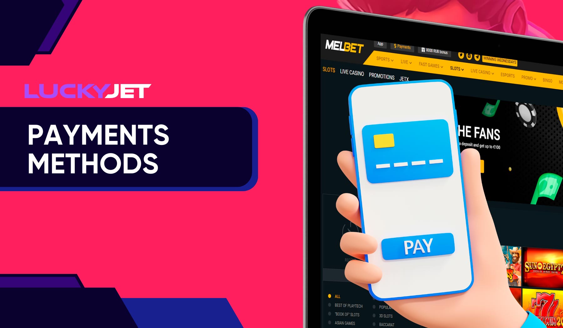 Enjoy Safe and Secure Payments while Playing Lucky Jet Slot at Melbet