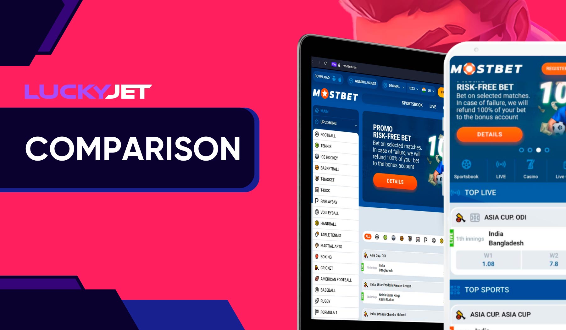 Which is better Mostbet web version or Mostbet app