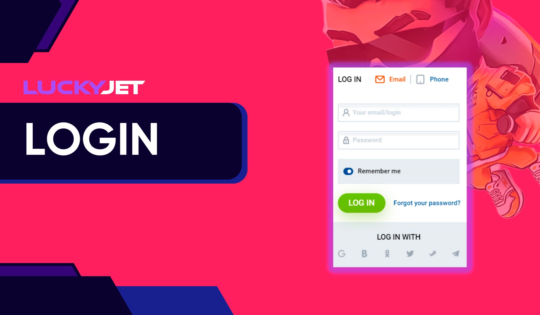 Login Mostbet Lucky Jet is easy