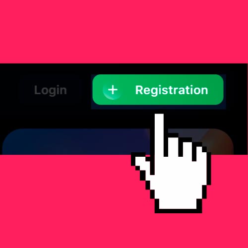 To play Lucky Jet Click the "Register" button