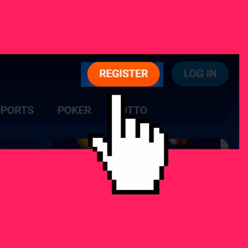 click the "Register" button in Mostbet