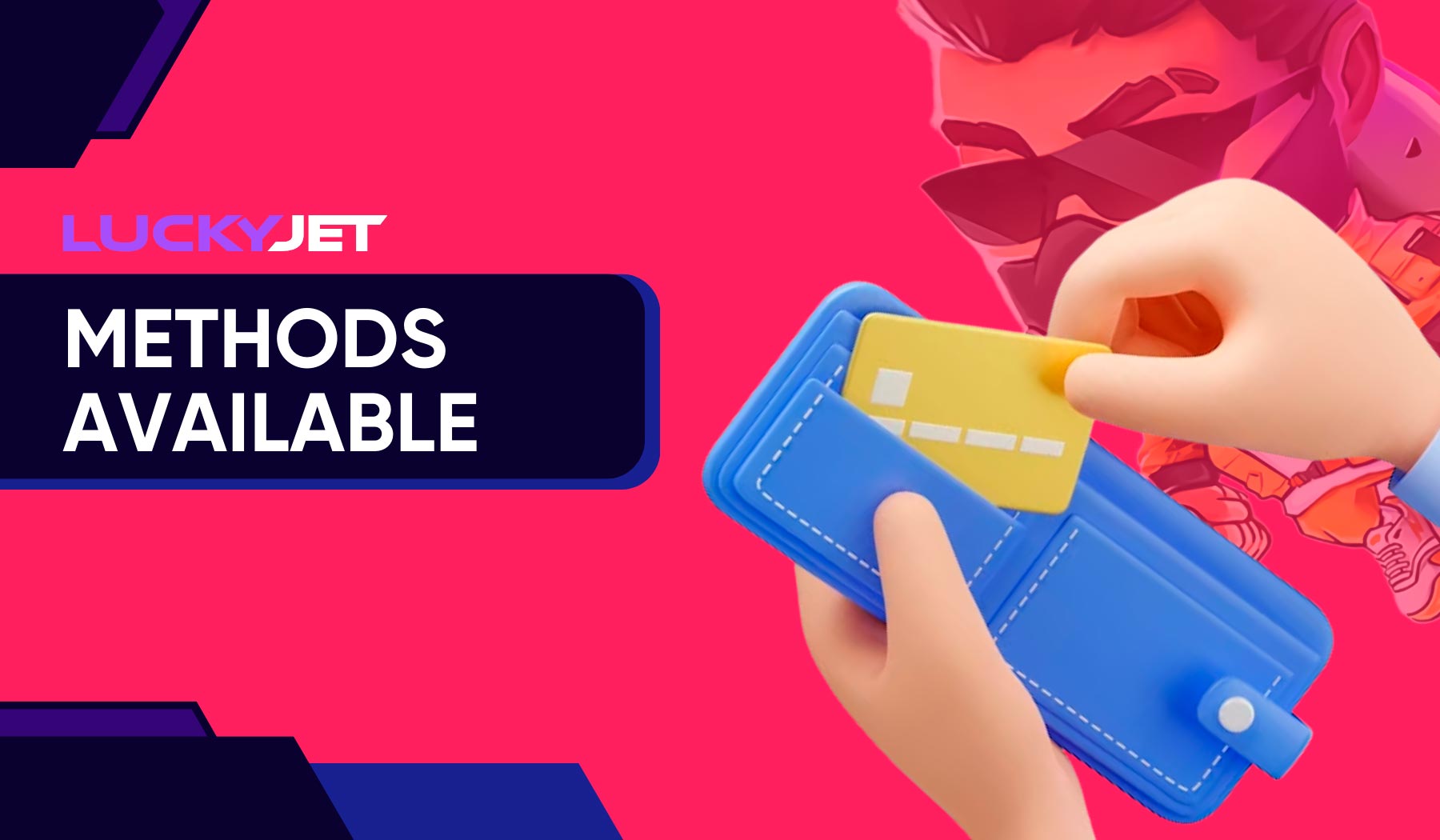 A wide selection of payment methods at Lucky Jet